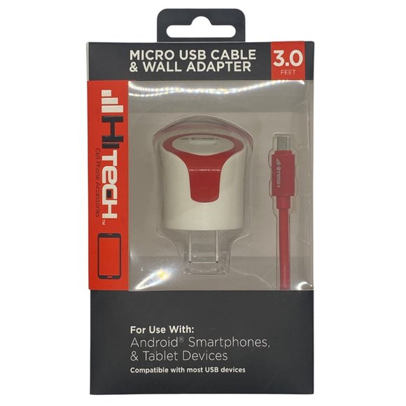 Micro USB cable & Wall Adapter - Picture 1 of 2